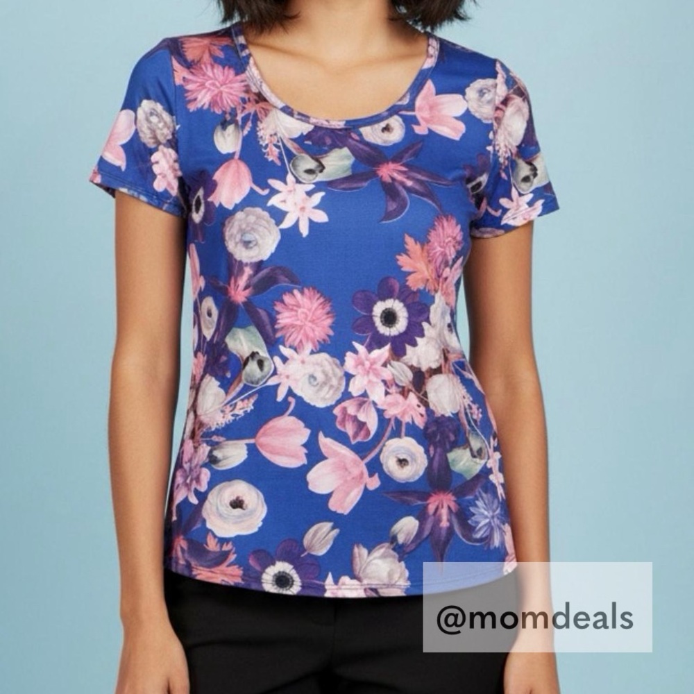 LulaRoe Classic T, Short Sleeve, Scoop Neck Flowy, High-Low Hem S (6-8) NWT